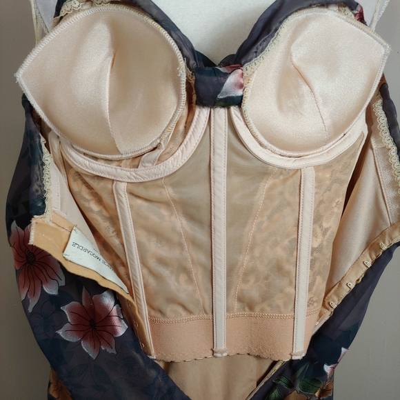 Rare Constance Mccardle Silk Floral Strapless Gown - Picture 11 of 12